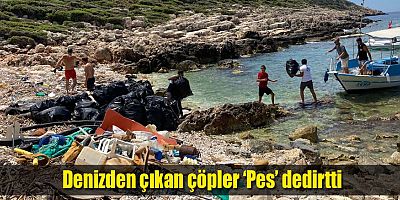 Kaş'ta sualtı ve kıyı temizliği yapıldı