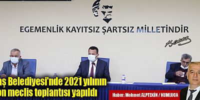 Kaş'ta, Yılın Son Meclis Toplantısı Yapıldı