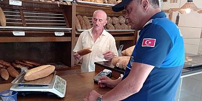 Kaş’ta zabıta ekiplerinden fırın denetimi
