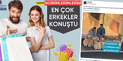 Kasım indirimlerini en çok konuşanlar, Erkekler ve evliler oldu!