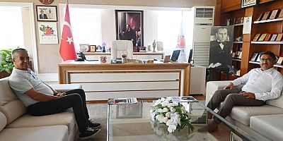 Kaymakam Çam’dan Başkan Topaloğlu’na ziyaret