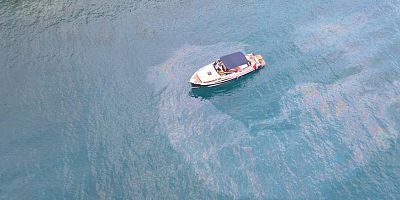 Kemer Alacasu Koyu Deniz Kirliliği dron ile çekildi