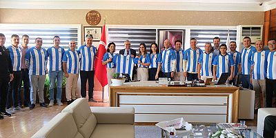 Kemer Belediye Merkez Spor’dan Başkan Topaloğlu’na ziyaret