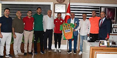Kemer Belediye Merkez Spor yönetiminden Başkan Topaloğlu’na ziyaret 