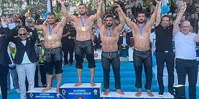 Kemer Belediye pehlivanı 3'üncü oldu