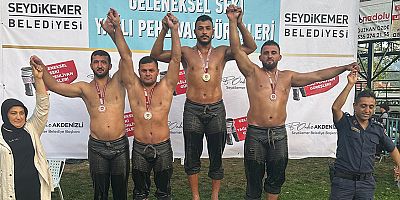 Kemer Belediye pehlivanı 3’üncü oldu 