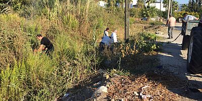 Kemer Belediyesi derelerde temizlik yapıyor