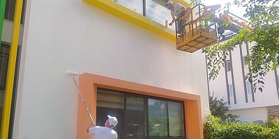 Kemer Belediyesi kreşinde bakım çalışması