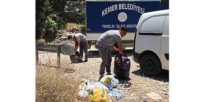 Kemer Belediyesi’nden ilçe genelinde temizlik çalışması