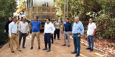 Kemer Belediyesi'nden yayla yollarına asfalt