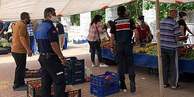 Kemer Belediyesi pazar yerlerinde önlemlerini aldı