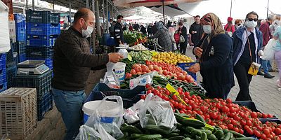 Kemer Belediyesi pazar yerlerinde önlemlerini aldı