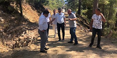 Kemer Belediyesi yayla yollarında çalışmalarını hızlandırdı