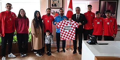 Kemer Belediyespor’dan Başkan Topaloğlu’na ziyaret