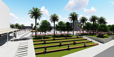 Kemer Cumhuriyet Meydanı yenileniyor