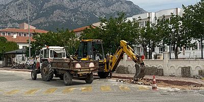 Kemer’de altyapı çalışmaları 