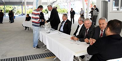 Kemer'de Arslanbucak Kapalı Pazar yeri kuraları çekildi