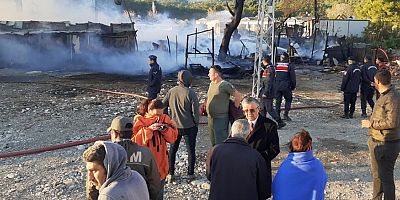 Kemer’de baraka yangını