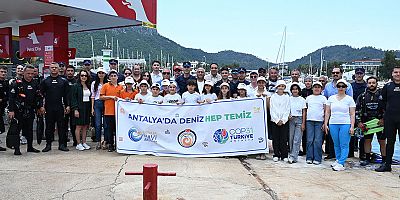 Kemer’de deniz dibi temizliği 