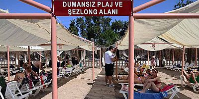 Kemer'de “Dumansız Plaj” uygulaması başladı