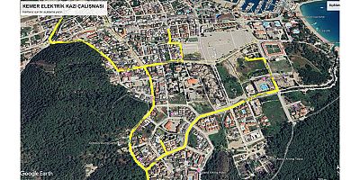 Kemer’de elektrik hatları yenileniyor
