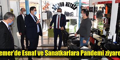 Kemer’de Esnaf ve Sanatkarlara Pandemi Ziyareti