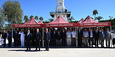 Kemer'de Gaziler Günü töreni