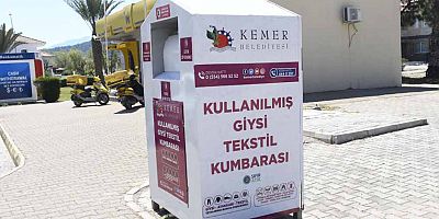 Kemer'de giysi kumbaraları yenileniyor