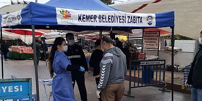 Kemer'de koronavirüs önlemleri devam ediyor