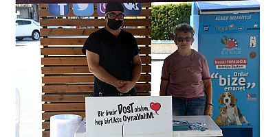 Kemer'de mama ve su kabı ile broşür dağıtıldı
