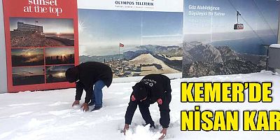 Kemer'de Nisan karı