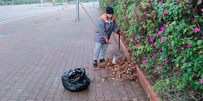 Kemer’de temizlik çalışmaları devam ediyor