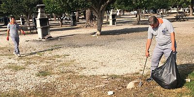 Kemer’de temizlik çalışmaları 