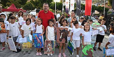 Kemer’de yaz sanat kurslarında sertifika heyecanı 