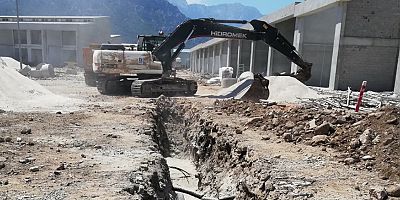Kemer’de yeni sanayi sitesi için kanalizasyon çalışması