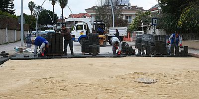 Kemer’de yol çalışmaları 