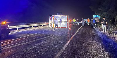 Kemer’de yola dökülen mazot kazaya neden oldu 