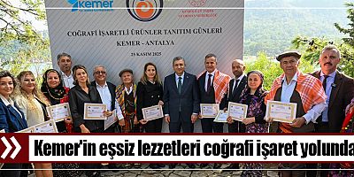 Kemer'in eşsiz lezzetleri coğrafi işaret yolunda