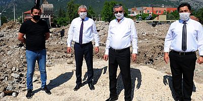 Kemer'in ilk kapalı pazar yeri Kuzdere mahallesine nasip oluyor