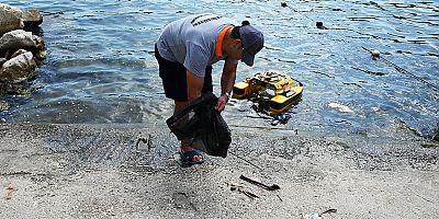 Kemer koylarında “Çöp Kapar” ile temizlik çalışmaları başladı