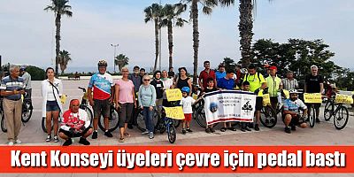Kent Konseyi üyeleri çevre için pedal bastı