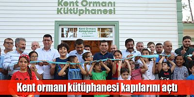 Kent ormanı kütüphanesi kapılarını açtı