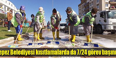 Kepez Belediyesi kısıtlamalarda da 7/24 görev başında