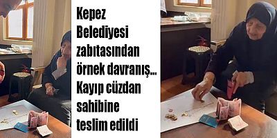 Kepez Belediyesi zabıtasından örnek davranış; kayıp cüzdan sahibine teslim edildi