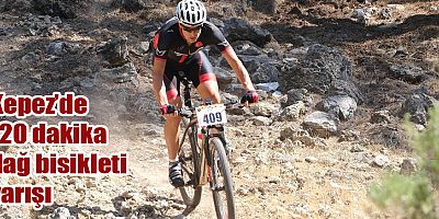 Kepez’de 120 dakika dağ bisikleti yarışı