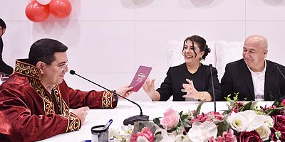 Kepez’de ‘2.2.2022’de evlendiler