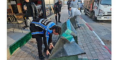 Kepez’de cadde ve kaldırım işgallerine sıkı takip