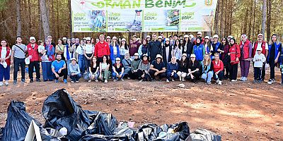 Kepez’de el ele orman temizliği