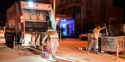 Kepez’de gece ekipleri iş başında