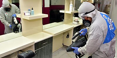 Kepez’de her yer dezenfekte ediliyor  